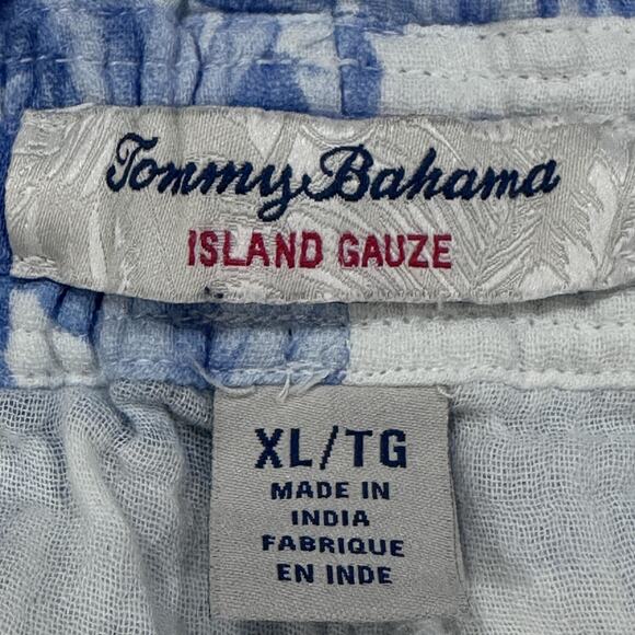 Tommy Bahama Pants Women XL Blue White Island Gauze Floral Lounge Beach Casual - Picture 5 of 6